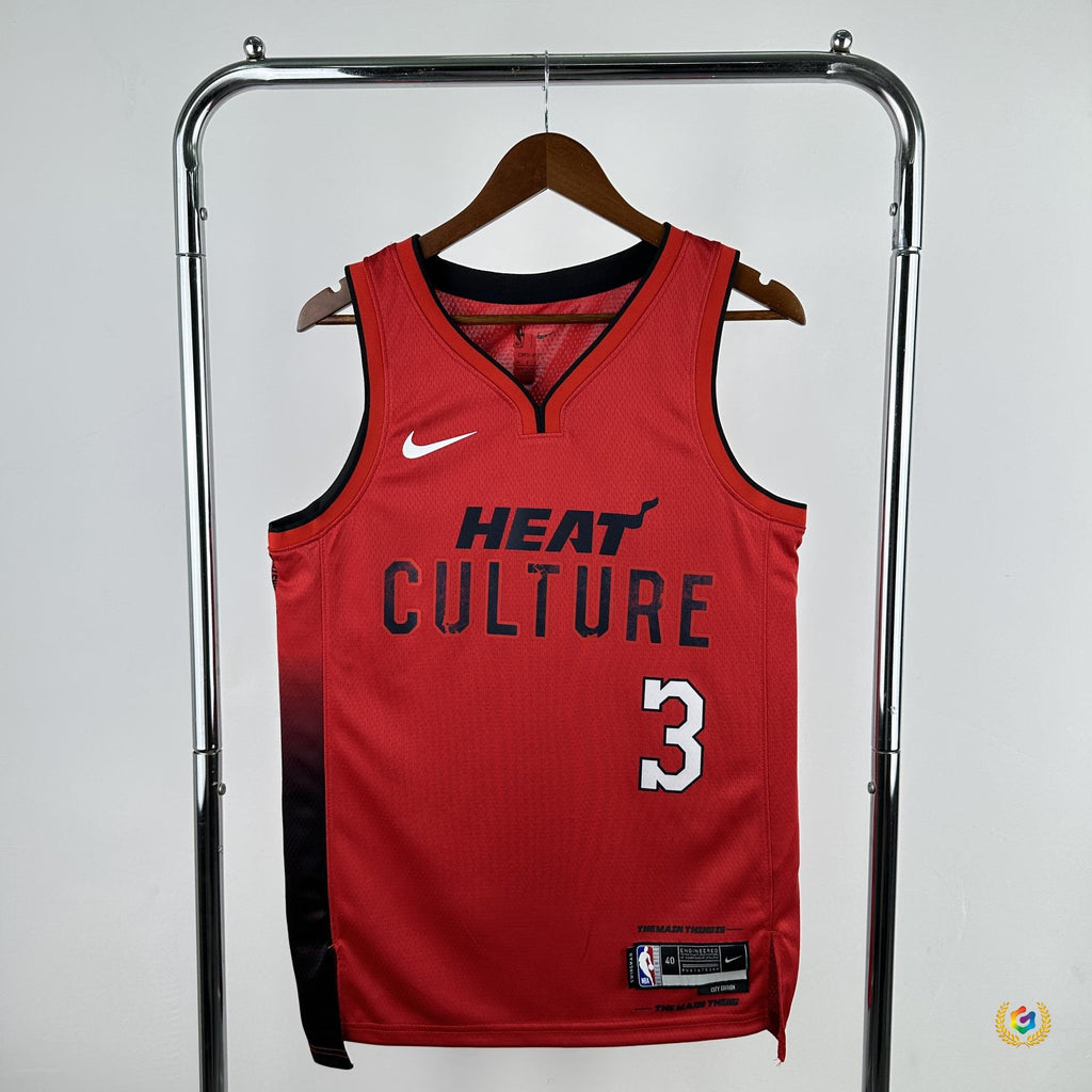 ✅ Cross-Border Nba Jerseys Basketball Uniforms Heat Team No. 3 Wade 14 Herro 22 Butler 11 Adebayo