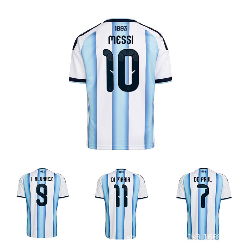 New 26 World Cup Argentina Spain Germany Belgium Football Uniform Messi Player Version Jersey