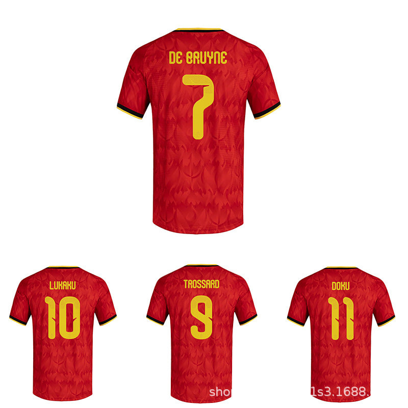 New 26 World Cup Argentina Spain Germany Belgium Football Uniform Messi Player Version Jersey