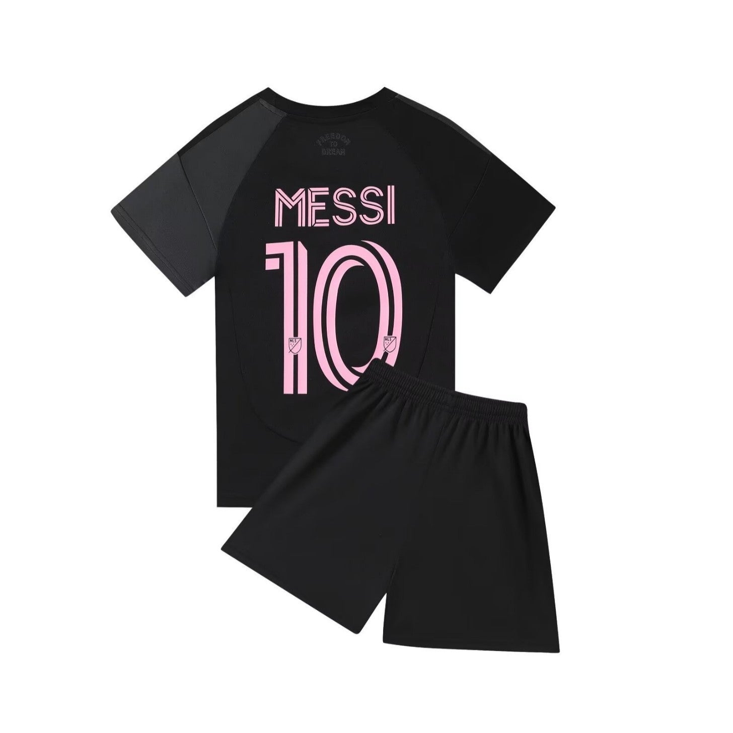 25-26 Miami Away Black No.10 Messi Football Suit Children's Adult Jersey Size 14-3XL