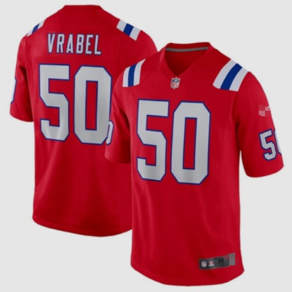 2025Nfl England Patriots Football Jersey # Number 50