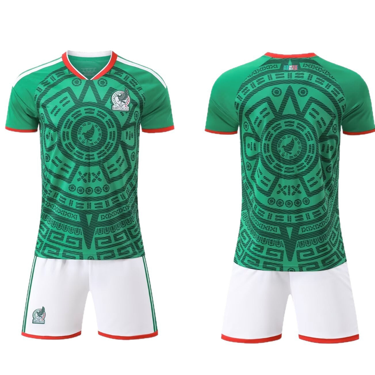 2026 World Cup Jersey Mexico Home National Team Football Uniform Children's Adult Team Uniform Jersey Size 14-3XL
