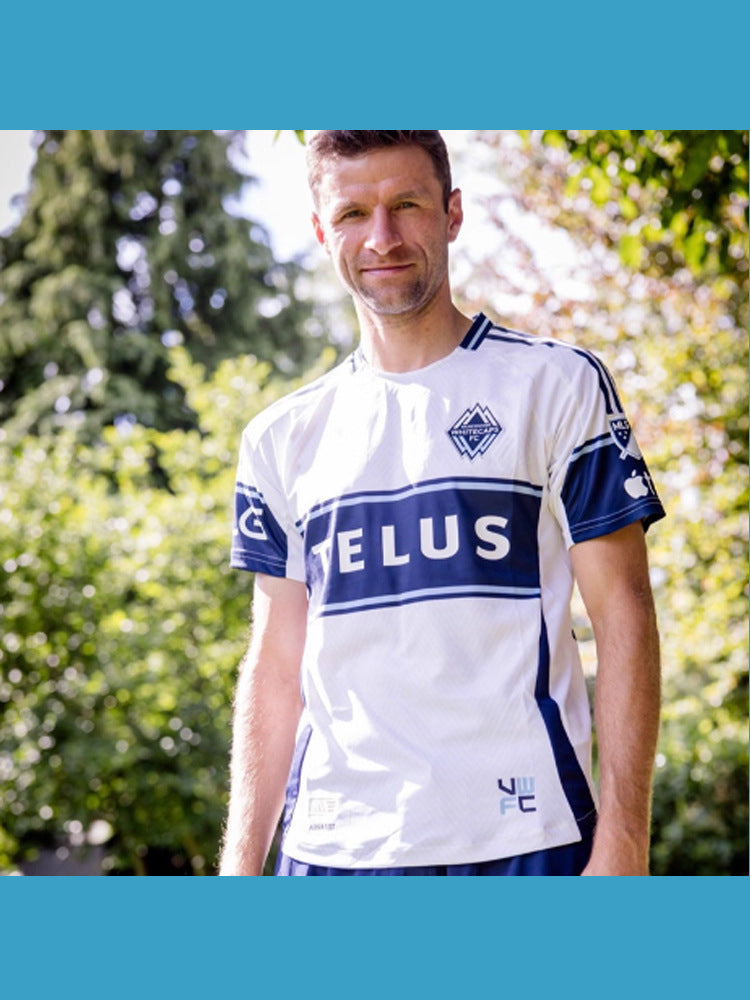 2526 Mls Vancouver Whitecaps Unpopular Jersey White Gold Sabai Home Quick-Drying Football Uniform