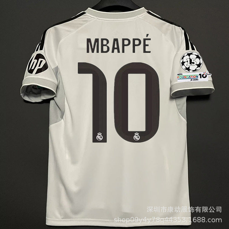 Wholesale Football Uniforms Real Madrid Jersey Fan Version No. 10 Mbappe Vinicius Bellingham Cross-Border Football Shirt
