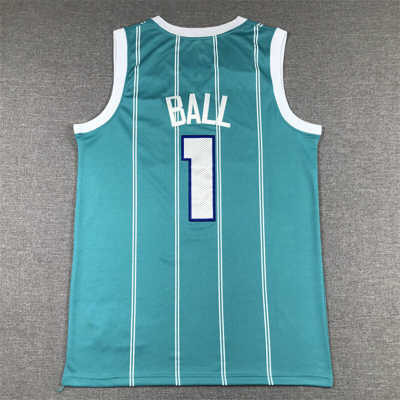 Lamelo ball #1 Basketball Uniform Jersey Hornets Sky Blue