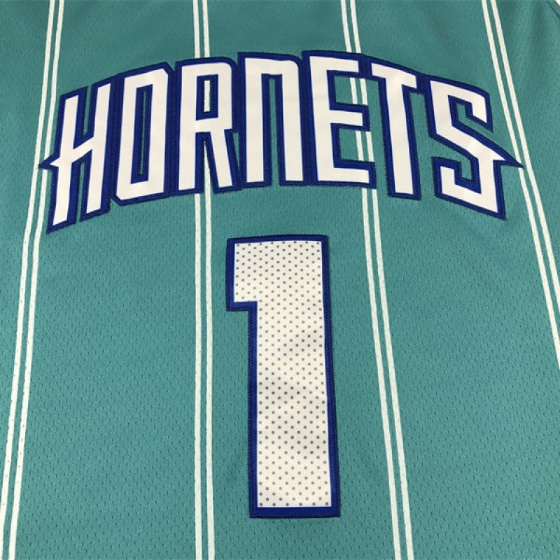 Lamelo ball #1 Basketball Uniform Jersey Hornets Sky Blue