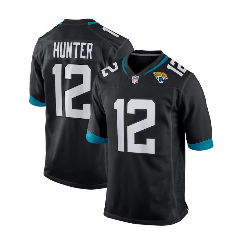 Jaguars Nfl Jaguar Jersey 12 Travis Hunter New Jersey Embroidered Rugby Jersey