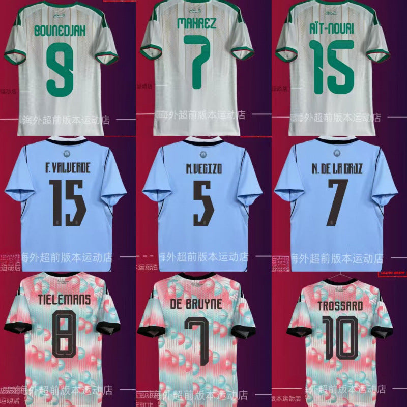 2026 World Cup Jerseys Croatia Netherlands Belgium Uruguay Algeria France National Team  Uniforms