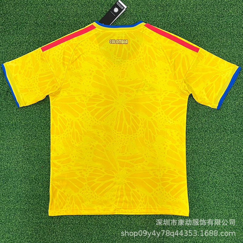 2627 Colombia Y Jersey Wholesale Short-Sleeved Football Shirt World Cup Style Football Shirt Cross-Border Number 10 J Luo James