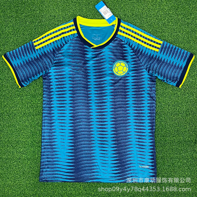 2627 Colombia Y Jersey Wholesale Short-Sleeved Football Shirt World Cup Style Football Shirt Cross-Border Number 10 J Luo James