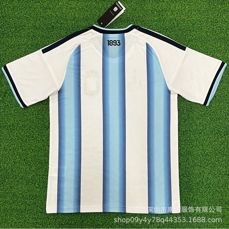2627 Argentina Football Jersey World Cup Jersey Short-Sleeved New Fan Training and Competition Uniform Cross-Border No. 10 Messi