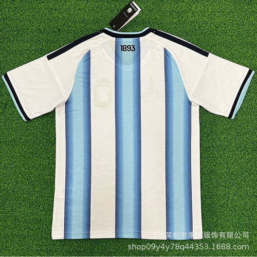 2627 Argentina Football Jersey World Cup Jersey Short-Sleeved New Fan Training and Competition Uniform Cross-Border No. 10 Messi