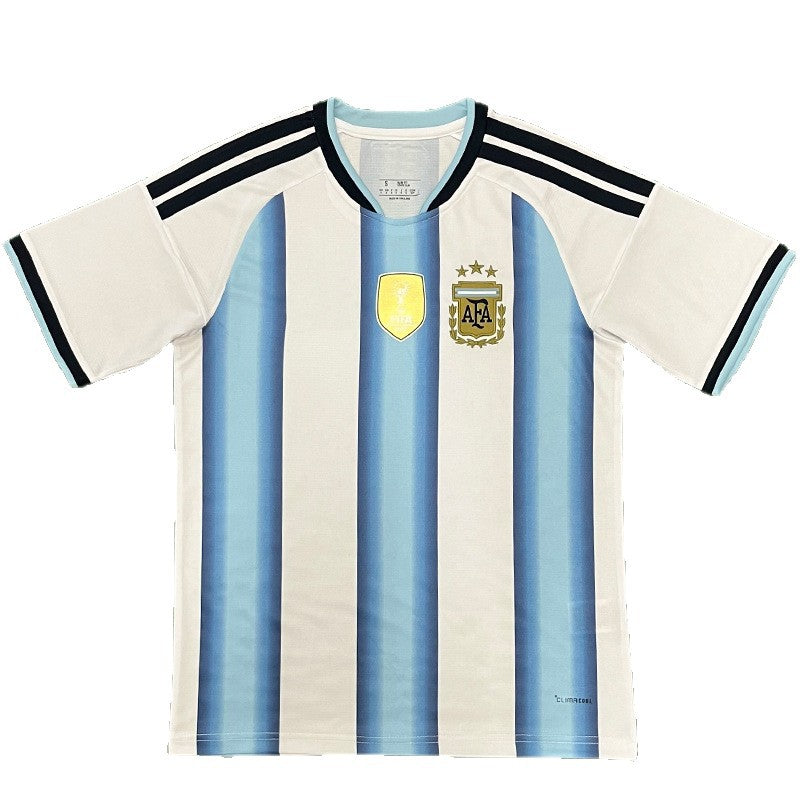 2627 Argentina Football Jersey World Cup Jersey Short-Sleeved New Fan Training and Competition Uniform Cross-Border No. 10 Messi