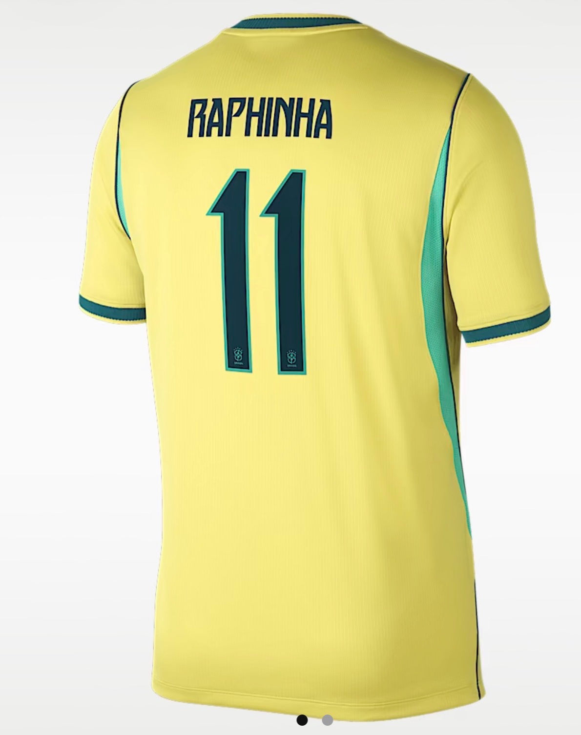 Raphinha Brasil home jersey