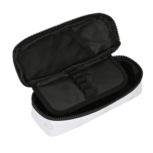 School Case Real Madrid C.F. Black White (22 x 5 x 8 cm)