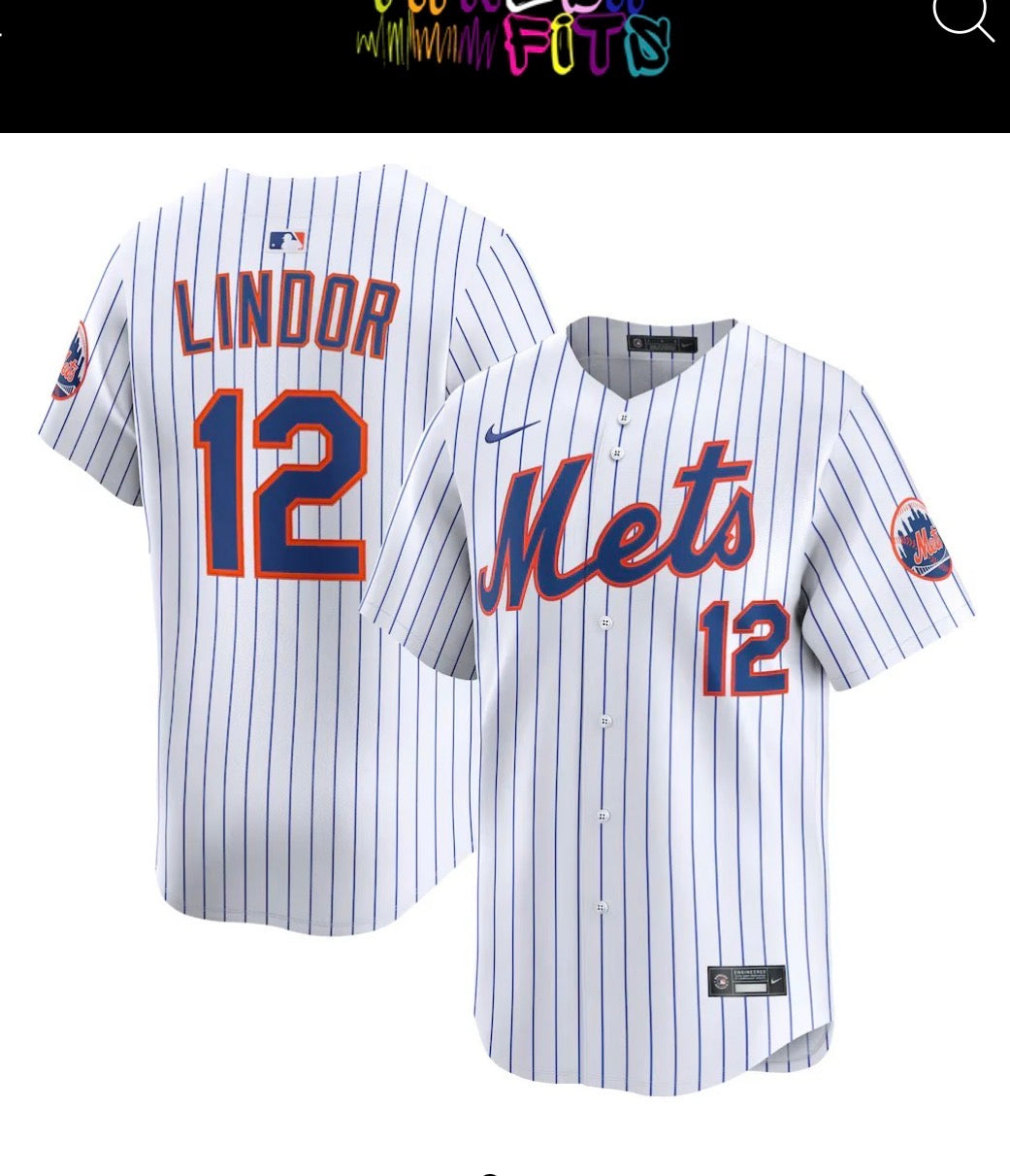 Francisco Lindor NY Mets jerseys