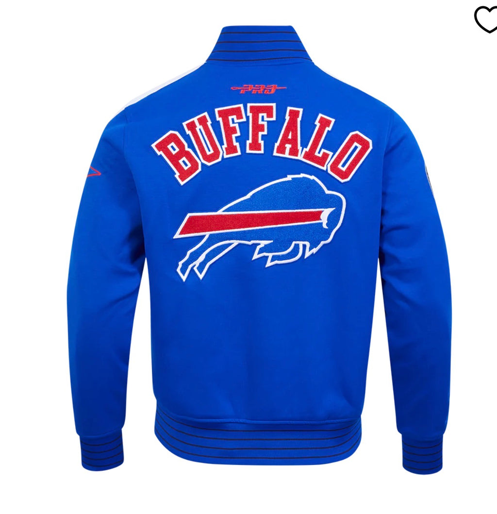 Buffalo Bills jacket.