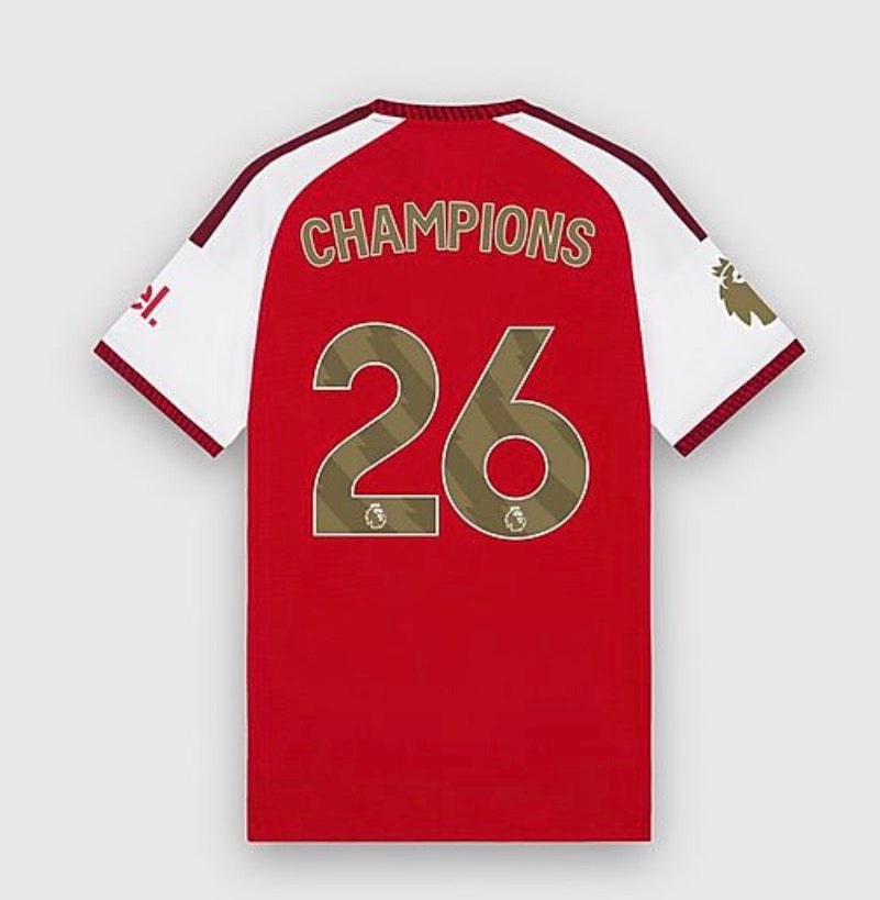 The 2026 arsenal champions jersey