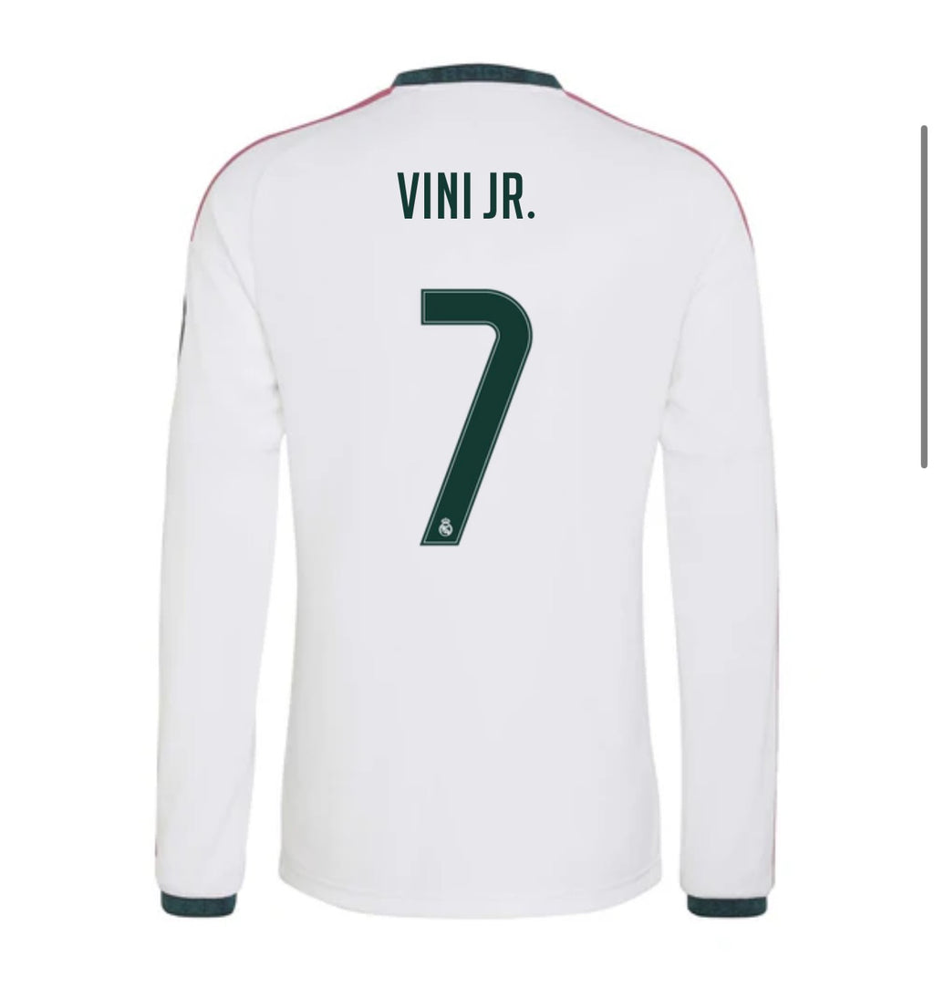 Vini jr Real Madrid home jersey 26-27 manga larga