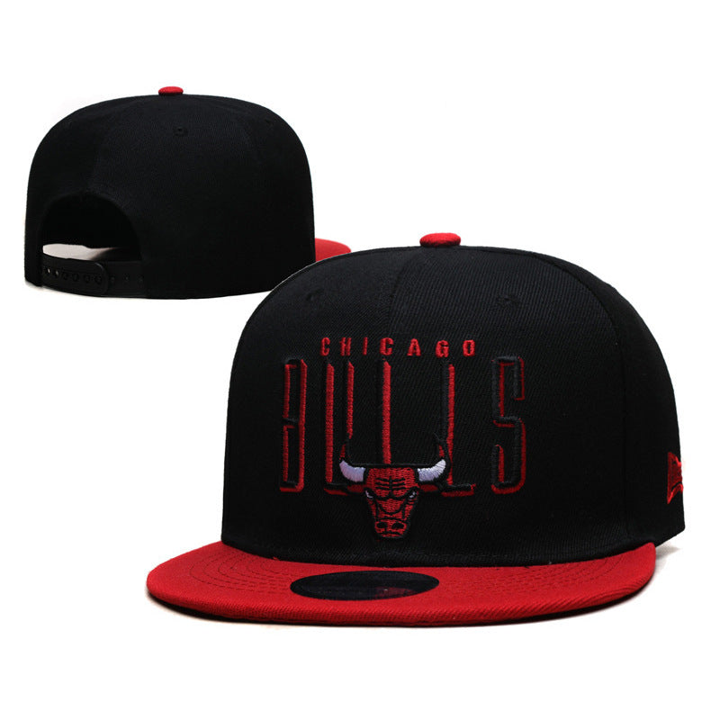 New Nba Season Sports Basketball Cap TlBulls Heat Summer Sunshade Adjustable Size Flat Cap