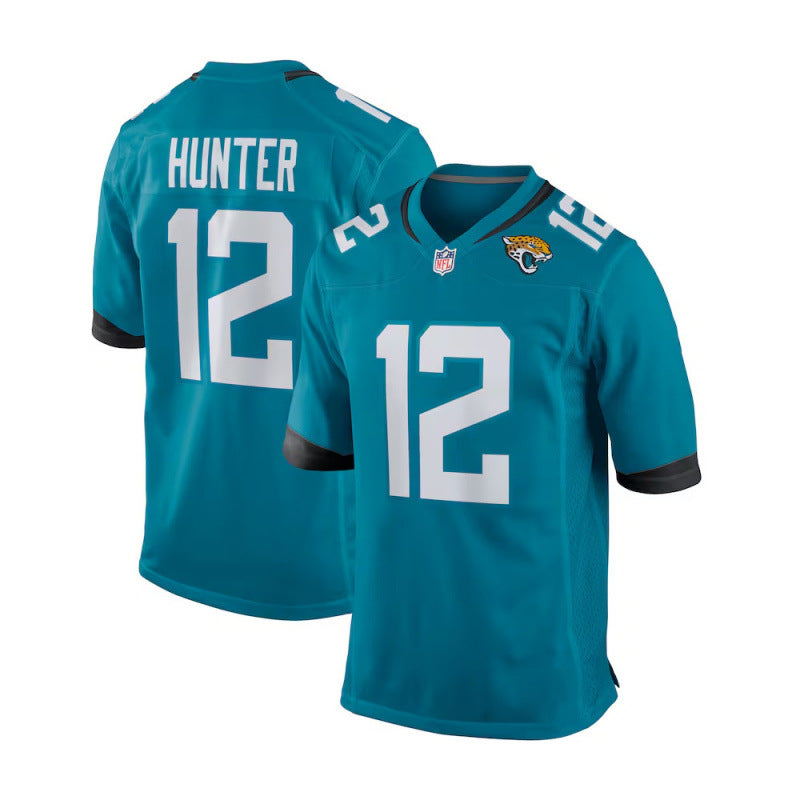 Jaguars Nfl Jaguar Jersey 12 Travis Hunter New Jersey Embroidered Rugby Jersey