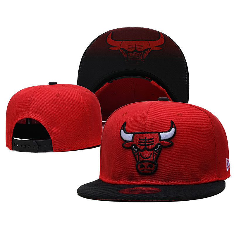 New Nba Season Sports Basketball Cap TlBulls Heat Summer Sunshade Adjustable Size Flat Cap