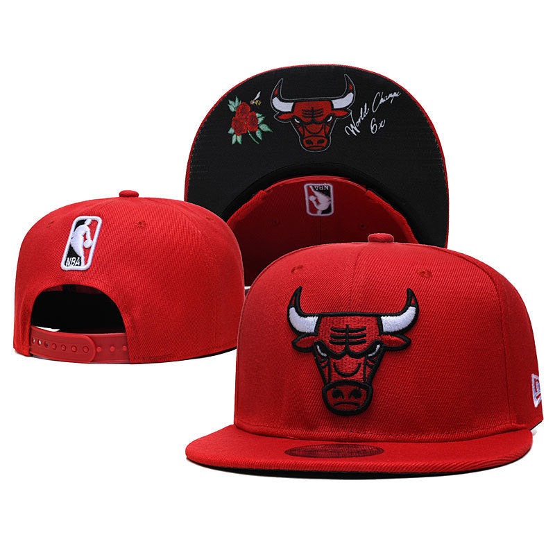New Nba Season Sports Basketball Cap TlBulls Heat Summer Sunshade Adjustable Size Flat Cap