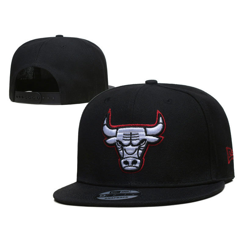 New Nba Season Sports Basketball Cap TlBulls Heat Summer Sunshade Adjustable Size Flat Cap