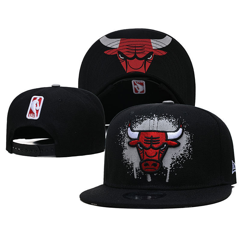 New Nba Season Sports Basketball Cap TlBulls Heat Summer Sunshade Adjustable Size Flat Cap