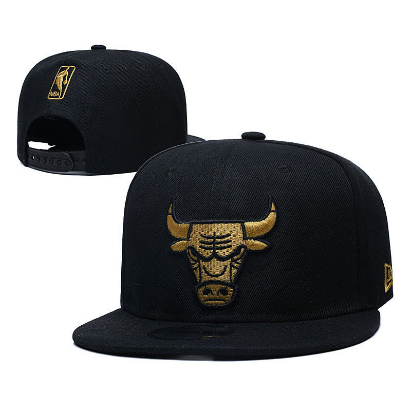 New Nba Season Sports Basketball Cap TlBulls Heat Summer Sunshade Adjustable Size Flat Cap