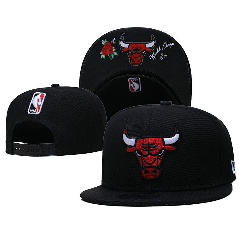 New Nba Season Sports Basketball Cap TlBulls Heat Summer Sunshade Adjustable Size Flat Cap