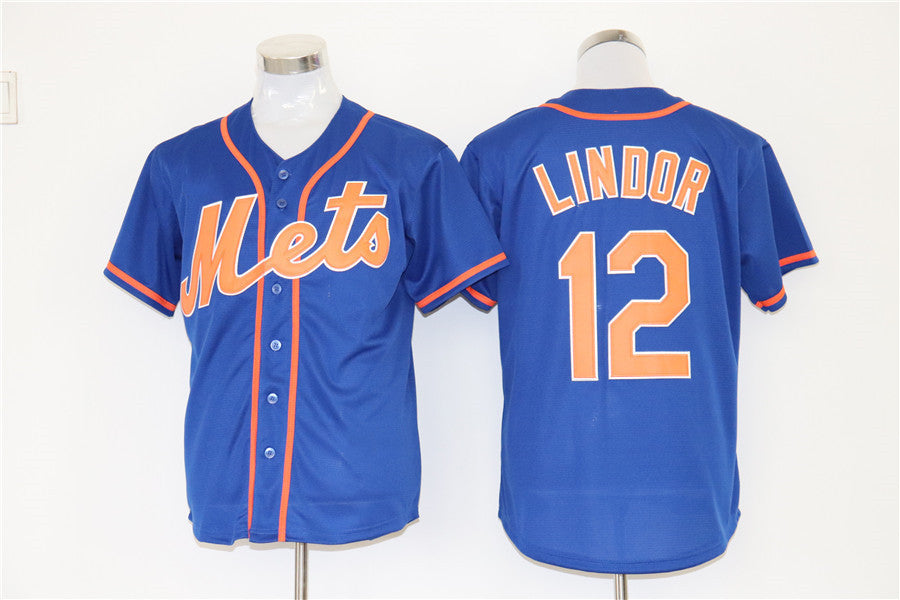 Major League Baseball New York Mets Jersey Uniform Francisco Lindor