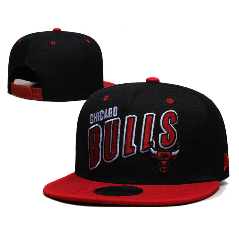 New Nba Season Sports Basketball Cap TlBulls Heat Summer Sunshade Adjustable Size Flat Cap