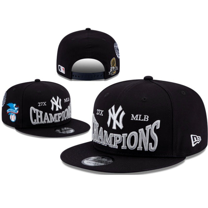 Mlb Adjustable Hat Nfl Men's and Women's Hip-Hop Embroidered Outdoor Sun Protection Hat Nba Basketball Hat Large Brim Wide Brim Sun Protection