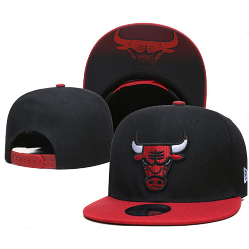 New Nba Season Sports Basketball Cap TlBulls Heat Summer Sunshade Adjustable Size Flat Cap