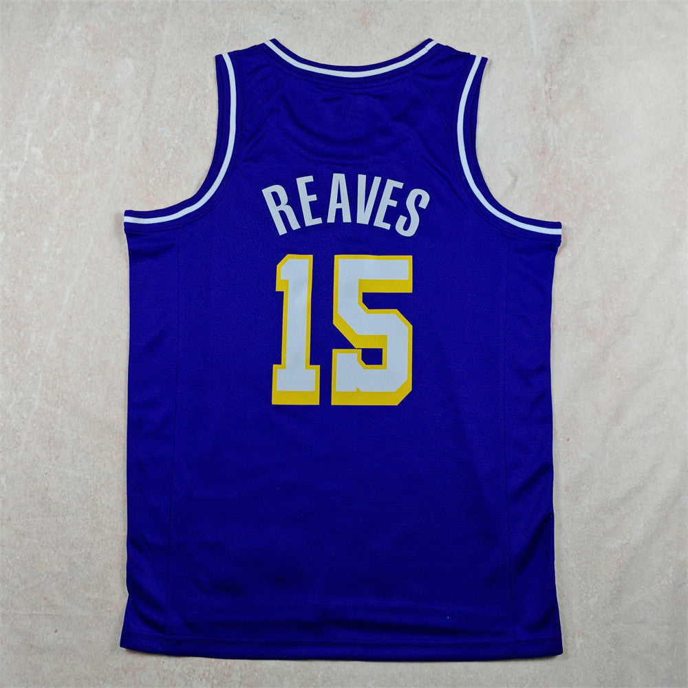 Lakers 2026 No. 15 Rivers Purple City Version Jersey Cross-Border Basketball Uniform