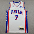 Philadelphia 76Ers lebrom james 23    Embiid 21  maxey 0 , jalen brown 7Uniform Basketball Uniform Men