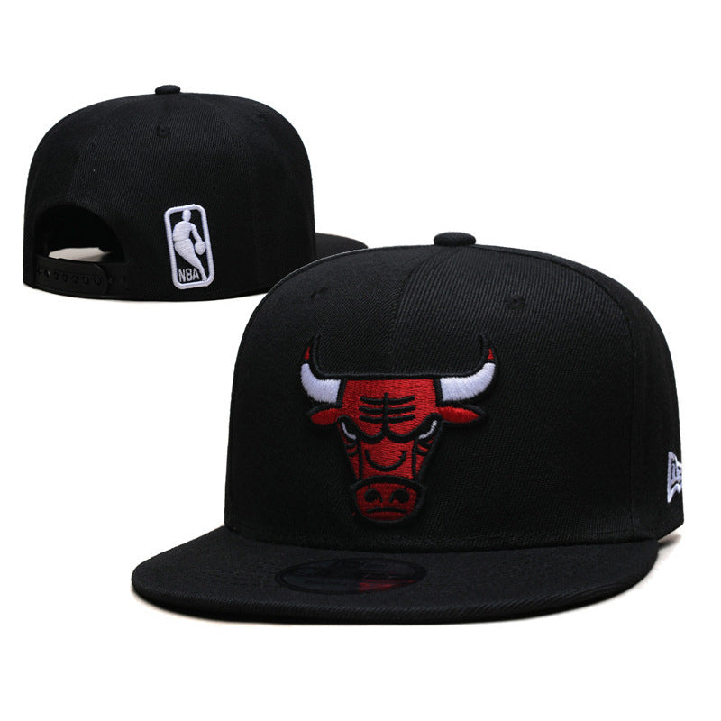 New Nba Season Sports Basketball Cap TlBulls Heat Summer Sunshade Adjustable Size Flat Cap