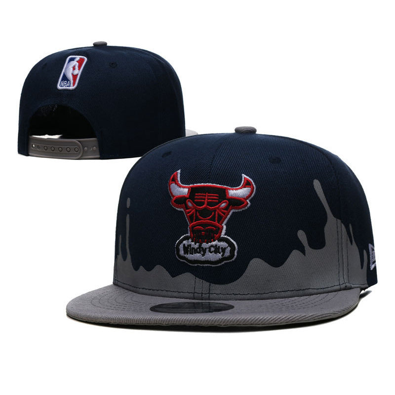 New Nba Season Sports Basketball Cap TlBulls Heat Summer Sunshade Adjustable Size Flat Cap