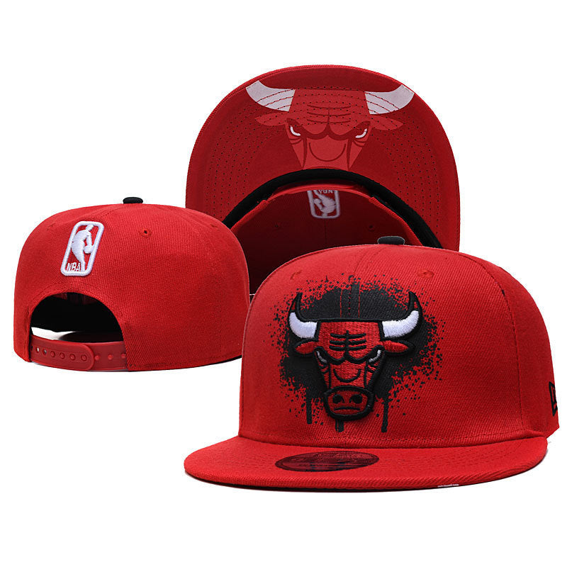 New Nba Season Sports Basketball Cap TlBulls Heat Summer Sunshade Adjustable Size Flat Cap