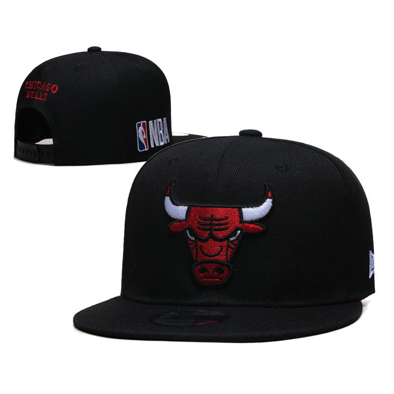 New Nba Season Sports Basketball Cap TlBulls Heat Summer Sunshade Adjustable Size Flat Cap