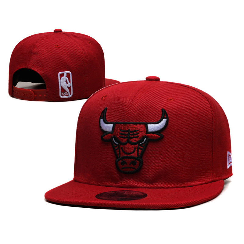 New Nba Season Sports Basketball Cap TlBulls Heat Summer Sunshade Adjustable Size Flat Cap