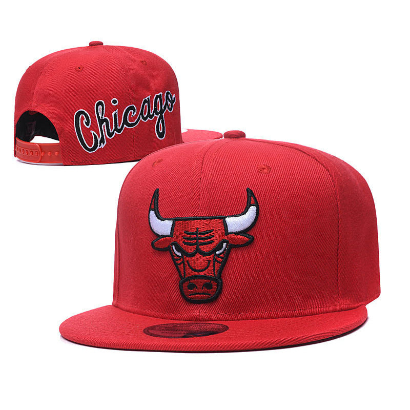 New Nba Season Sports Basketball Cap TlBulls Heat Summer Sunshade Adjustable Size Flat Cap