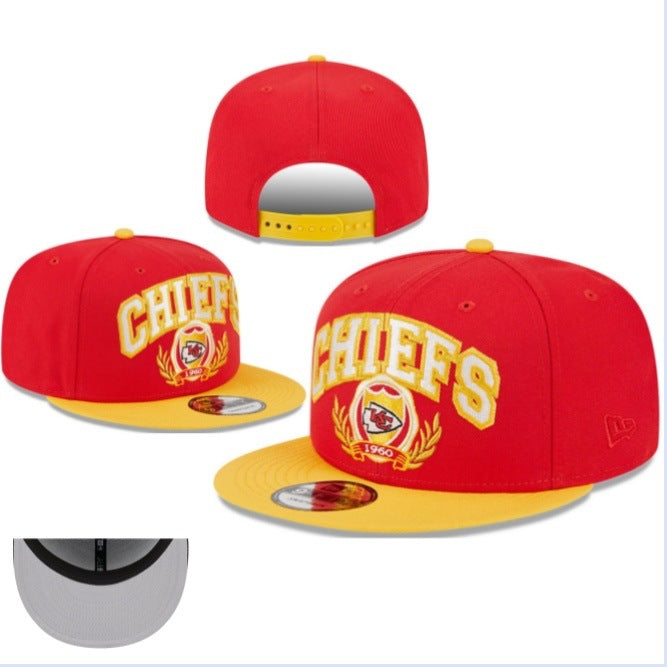 Mlb Adjustable Hat Nfl Men's and Women's Hip-Hop Embroidered Outdoor Sun Protection Hat Nba Basketball Hat Large Brim Wide Brim Sun Protection