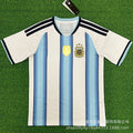 2627 Argentina Football Jersey World Cup Jersey Short-Sleeved New Fan Training and Competition Uniform Cross-Border No. 10 Messi